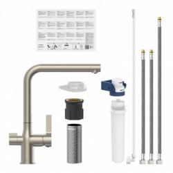 AQUASTAR PRO Mitigeur avec système de filtration, Inox