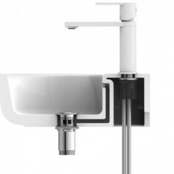 MANHATTAN Wash basin mixer, White matt