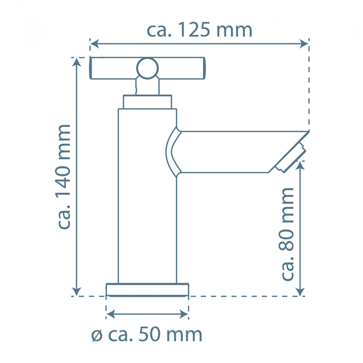 MATAO Cold water tap, chrome