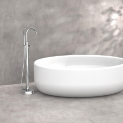 CORNWALL Bathtub mixer, chrome, freestanding