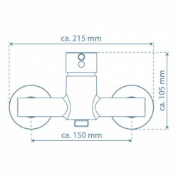 ATLANTA Shower mixer, chrome