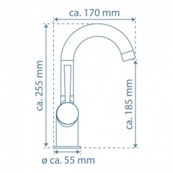 CORNWALL Wash basin mixer, chrome