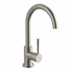 CORNWALL Sink mixer low pressure, stainless steel look