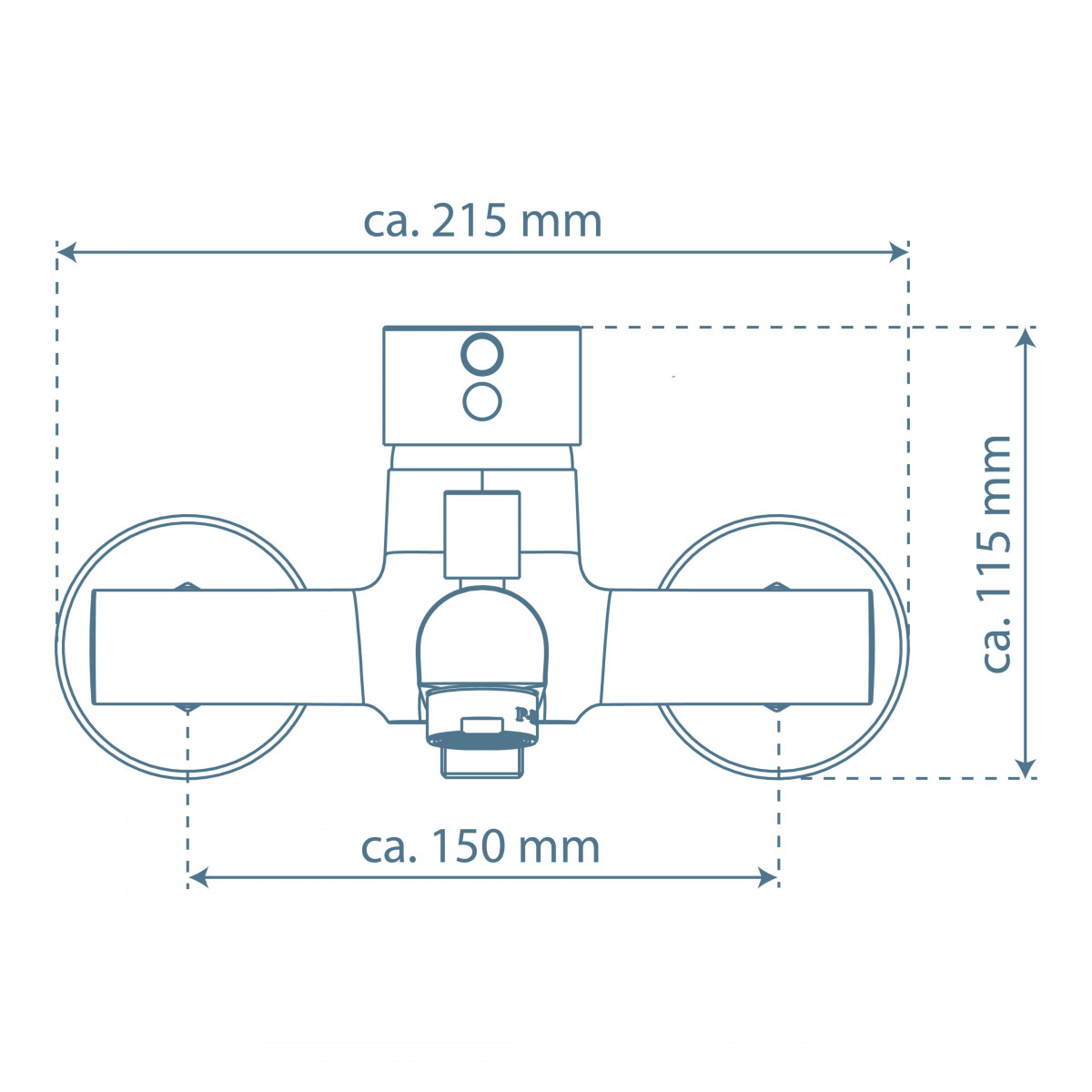 ATLANTA Bathtub mixer, chrome