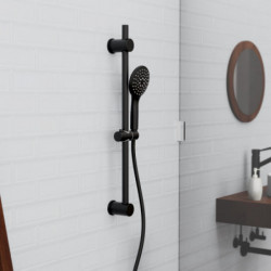 RAVEN Shower rail set, black matt