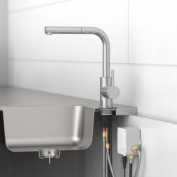 VITAL sensor sink mixer, chrome, pull-out spout