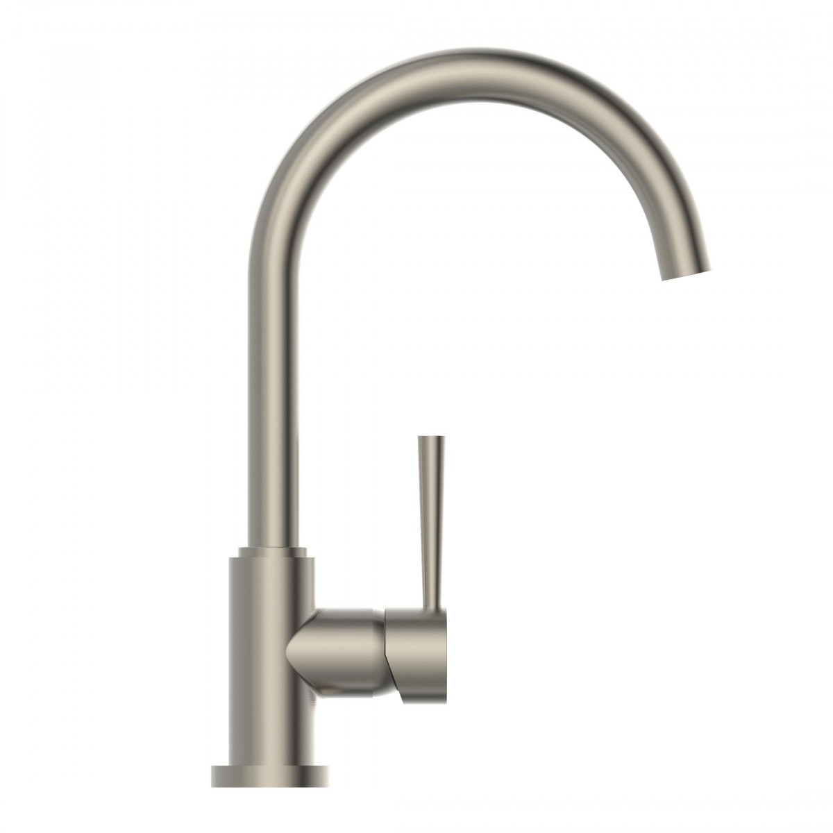 CORNWALL Sink mixer low pressure, stainless steel look