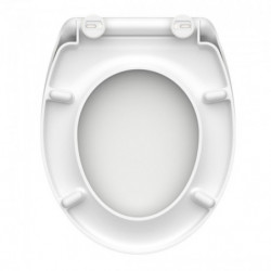 Abattant WC en Duroplast WHITE avec Frein de Chute et Déclipsable