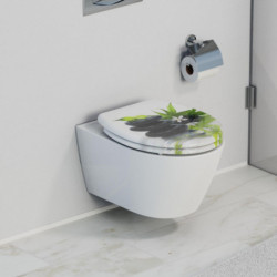 Abattant WC en Duroplast JASMIN avec Frein de Chute et Déclipsable