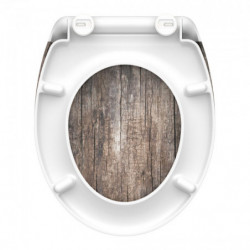 Duroplast Toilet Seat OLD WOOD with Soft Close and Quick Release