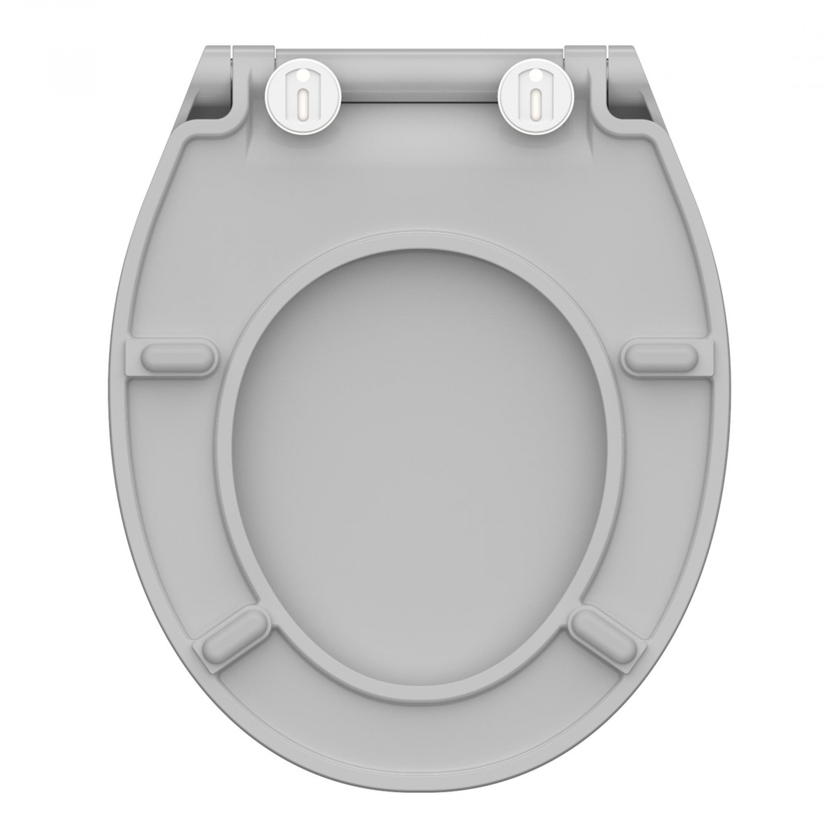 Abattant WC en Duroplast Extra Fin SLIM GREY avec Frein de Chute et Déclipsable