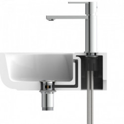 MANHATTAN Robinetterie de lavabo, Chrome