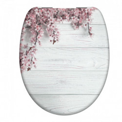 Duroplast Toilet Seat FLOWERS& WOOD with Soft Close