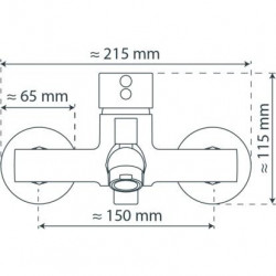 LAURANA Bathtub mixer, chrome