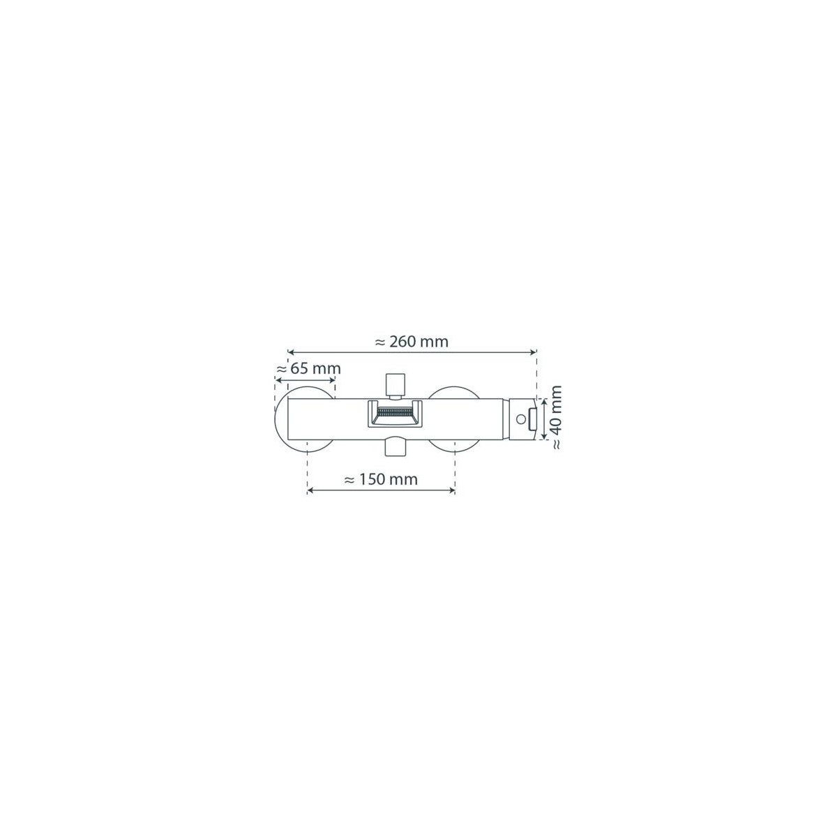 NIAGARA Bathtub mixer, chrome, with waterfall spout