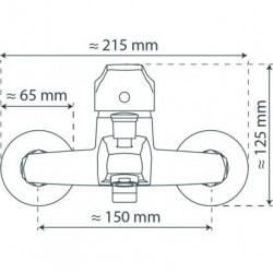 TESSA Bathtub mixer, chrome