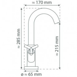 ELIOT Robinetterie de lavabo, chrome