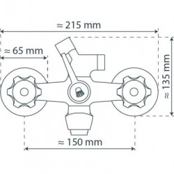 SAVINO Bathtub mixer, chrome