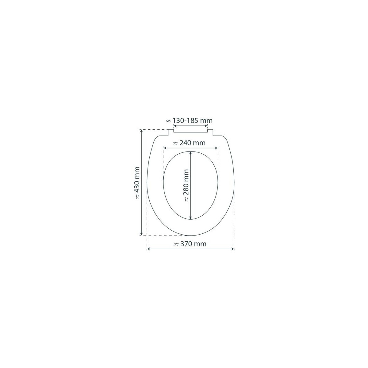 MDF HG WC-Bril SHELL HEART met Valrem