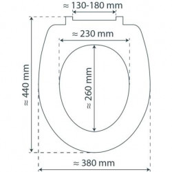 MDF WC-Bril WHITE