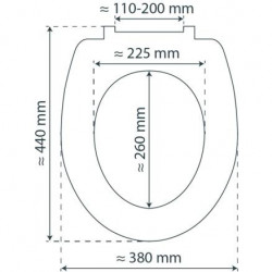 Moulded Wood Toilet Seat WHITE with Soft Close