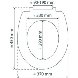 Duroplast WC-Sitz, Schwarz