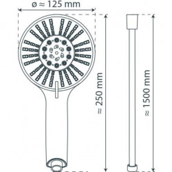 ADRIA Hand shower set • Chrome