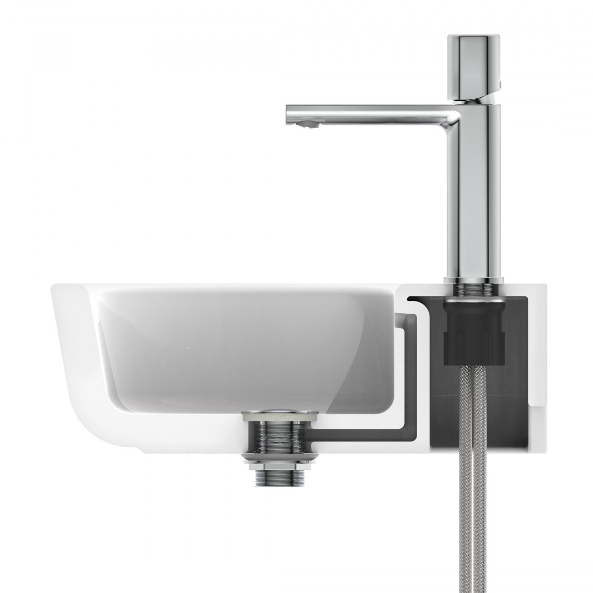 NEW YORK Wash basin mixer, chrome