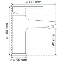 DERBY Mitigeur lavabo, Chromé