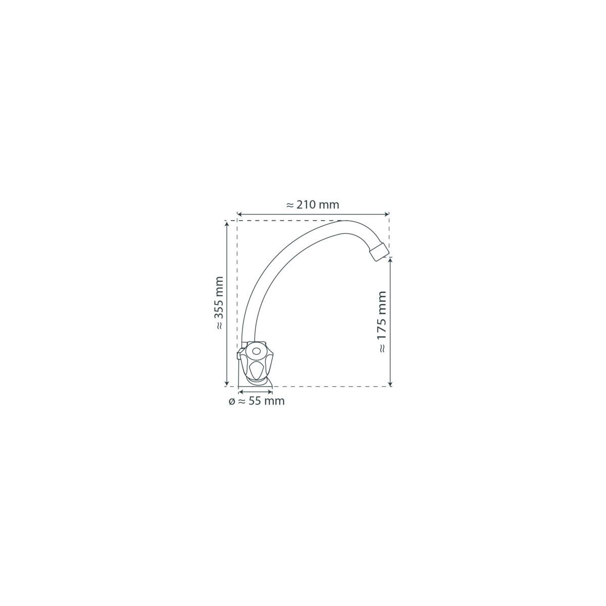 DUO MIX II Sink mixer low pressure, chrome