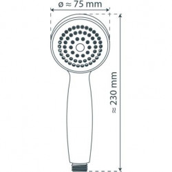 RIMINI Hand shower, chrome