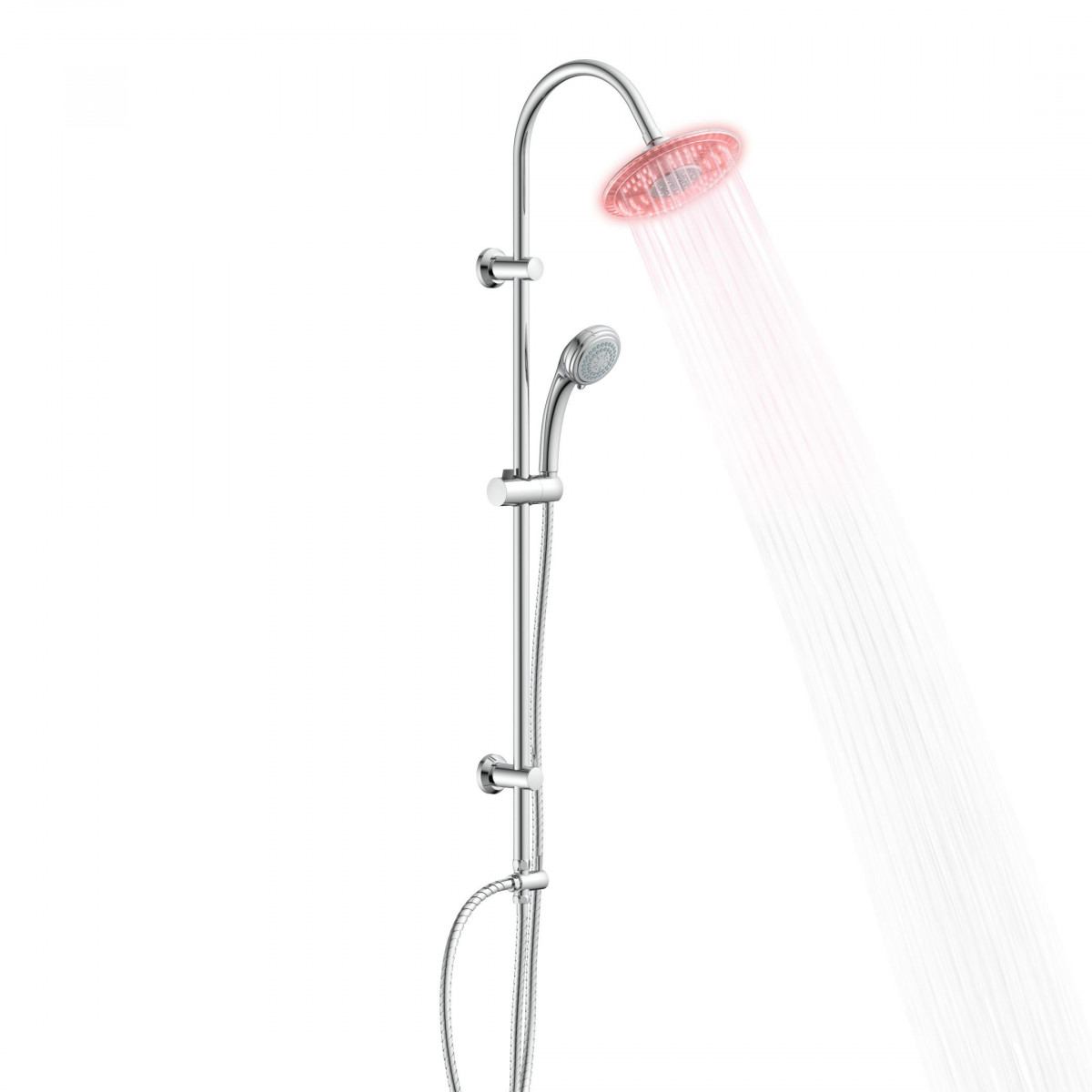 GALAXIS LED Overhead shower set, chrome