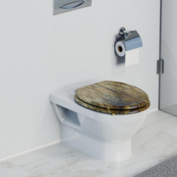 MDF WC-Sitz SOLID WOOD