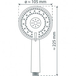 VENEZIA Hand shower, chrome