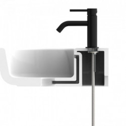 ARAGON Cold water tap, Black matt