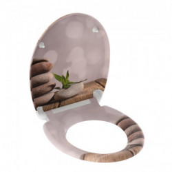 Duroplast Toilet Seat STONE PYRAMID with Soft Close and Quick Release