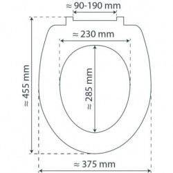 Abattant WC en Duroplast GREY HEXAGONS avec Frein de Chute et Déclipsable