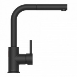 VITAL sensor sink mixer, black, matt, pull-out spout