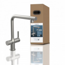 AQUASTAR PREMIUM, mitigeur d'eau pétillante avec système de refroidissement et de filtrage, aspect inoxydable