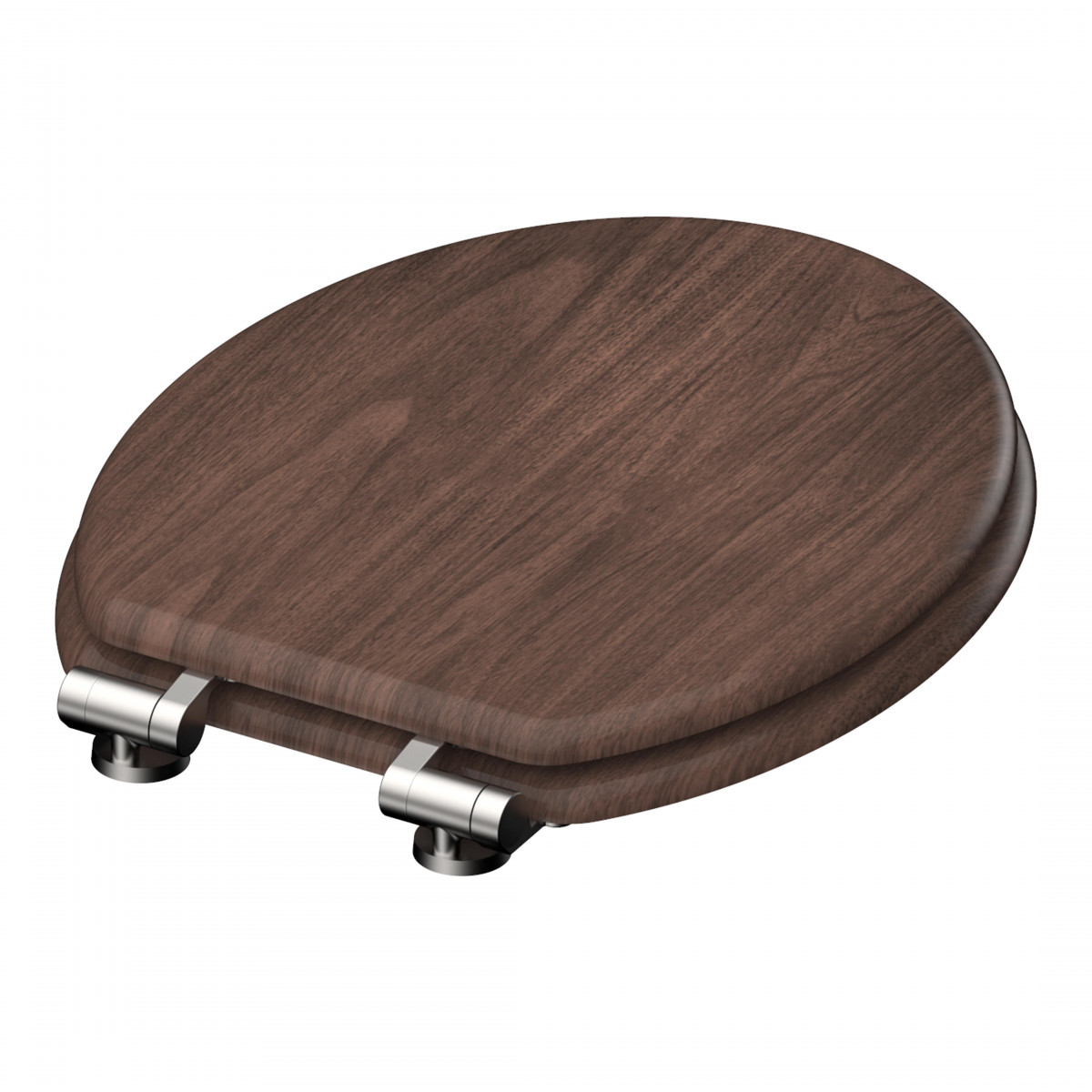 MDF Toilet Seat DARK WOOD with Soft Close