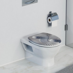 Abattant WC en Duroplast YIN&YANG avec Frein de Chute