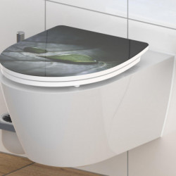 Duroplast High Gloss WC-Sitz RAINDROP, mit Absenkautomatik und Schnellverschluss