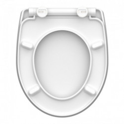 Abattant WC en Duroplast HG CRAZY SKULL avec Frein de Chute et Déclipsable