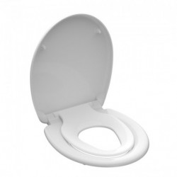 Abattant WC en Duroplast FAMILY WHITE avec Frein de Chute et Déclipsable