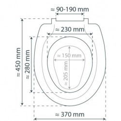 Duroplast Toilet Seat FAMILY WHITE with Soft Close and Quick Release