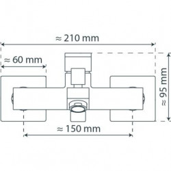 TOKYO II Bathtub mixer, chrome