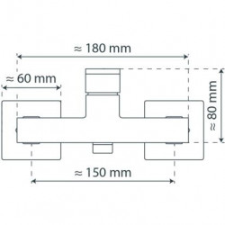 TOKYO II Shower mixer, chrome-plated