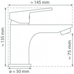 FUTURA DVGW Waschtischarmatur, Chrom