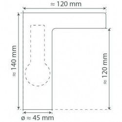 ORINOCO LED Waschtischarmatur, Chrom, mit Schwallauslauf