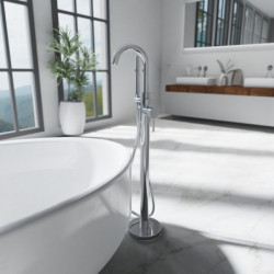 CORNWALL Bathtub mixer, chrome, freestanding